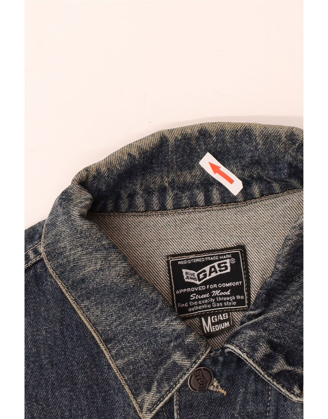 Gas Dame denimjakke UK 14 Medium Navy Blue Bomuld