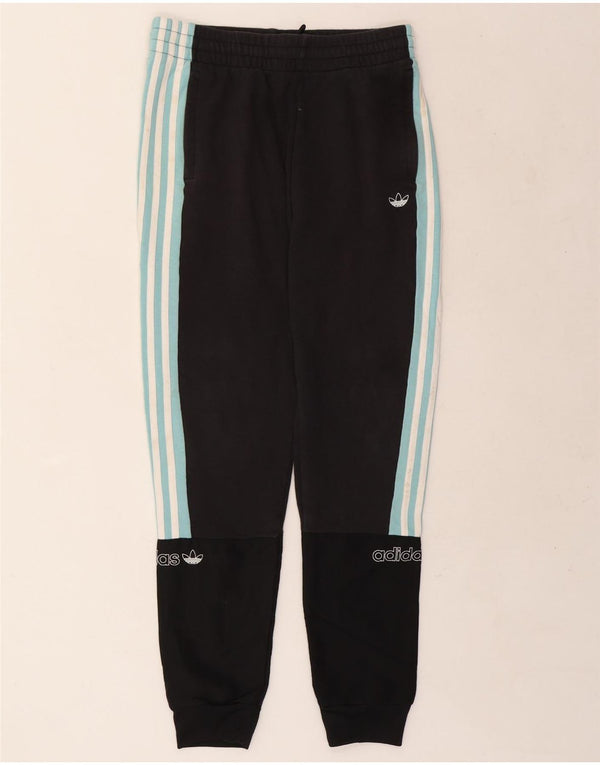 Adidas Drenge Træningsdragt Bukser Joggers 15-16 år Sort Colourblock