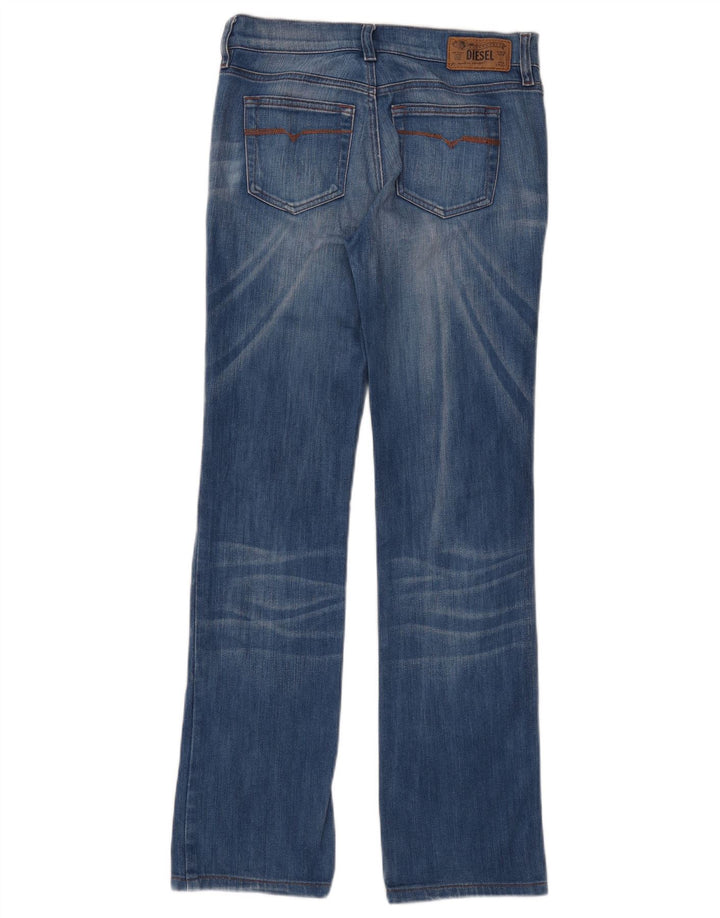 Diesel Dame Bootzee Slim Bootcut Jeans W25 L30 Blå Bomuld