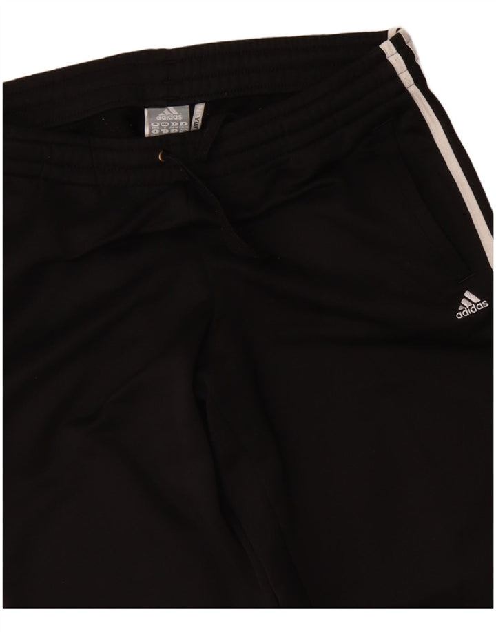 ADIDAS Womens Climalite træningsdragt Bukser UK 8/10 Small Black Polyester