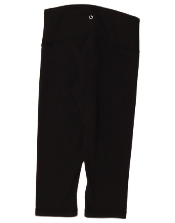 Lululemon Dame Capri Leggings US 6 Medium Sort Nylon