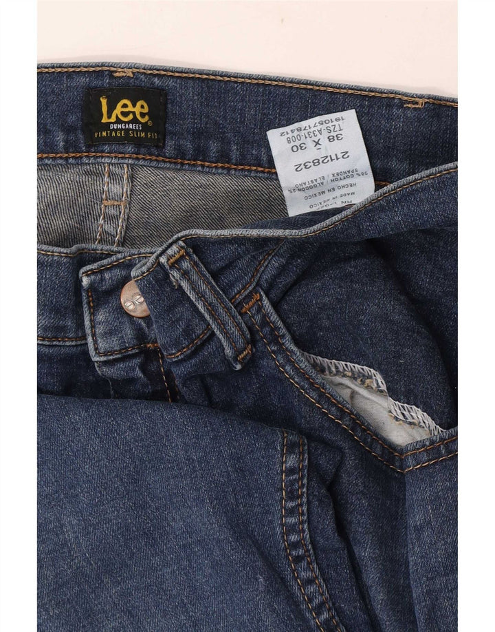 Lee Slim Jeans til mænd W38 L30 blå bomuld