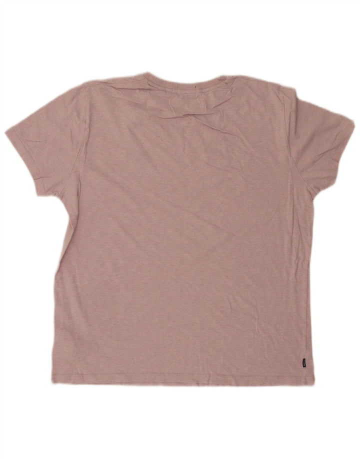 Superdry T-shirt top til mænd XL Pink bomuld