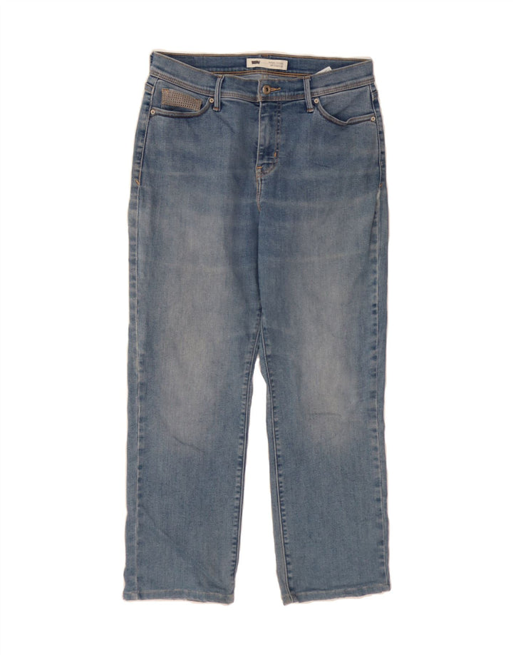 LEVI'S Womens Perfectly Slimming Straight Jeans W30 L26 Blue Cotton Vintage Levi's and Second-Hand Levi's from Messina Hembry 