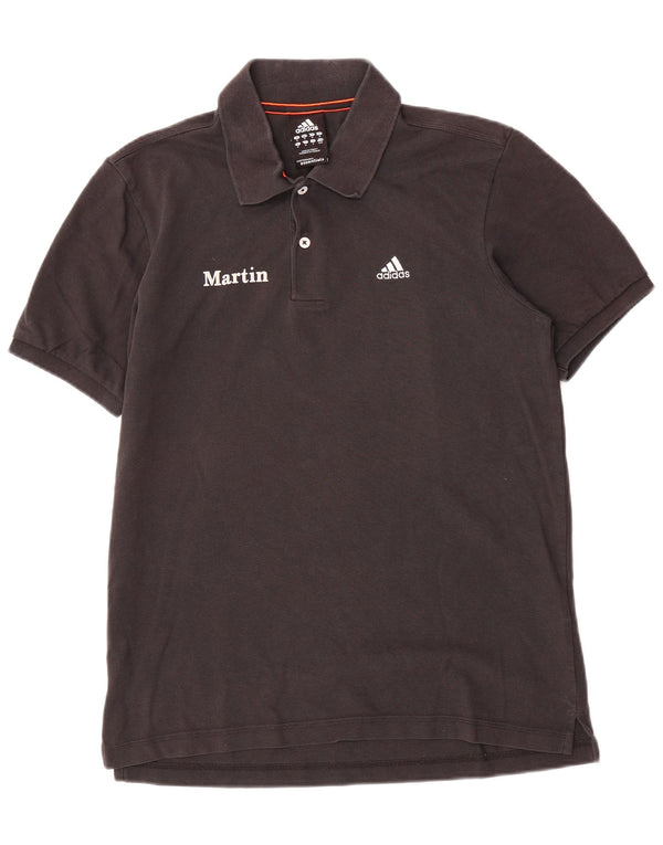 Adidas Herre Martin Grafisk Polo Shirt Medium Sort Bomuld