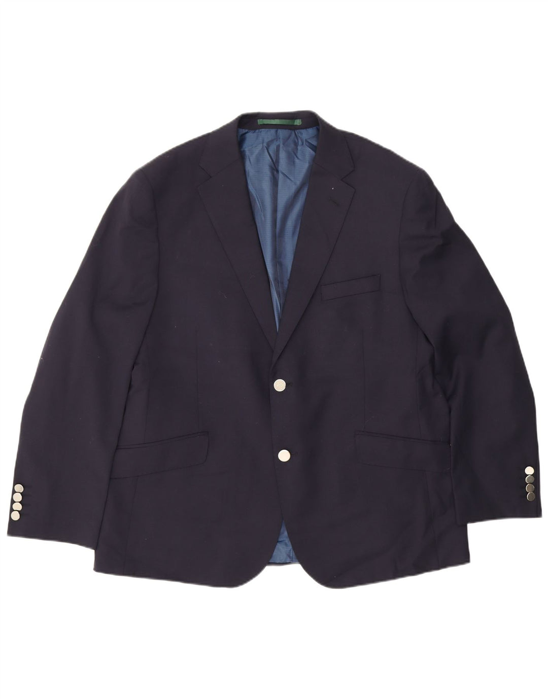 Marks & Spencer Herre 2-knaps blazerjakke EU 54 2XL Marineblå Uld