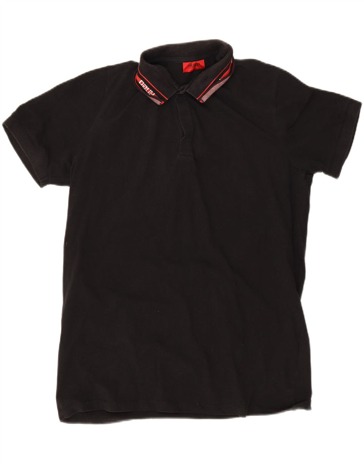 Hugo Boss Polo Shirt til mænd Stor sort stribet bomuld