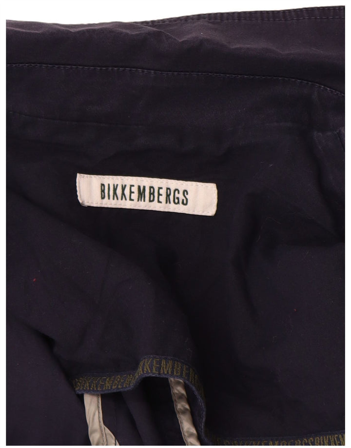 BIKKEMBERGS Herre 2-knaps blazerjakke UK 38 Medium Navy Blue