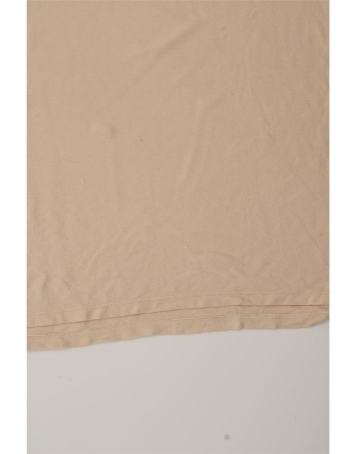 EDDIE BAUER Mens Tall Polo Shirt XL Beige Cotton Vintage Eddie Bauer and Second-Hand Eddie Bauer from Messina Hembry 