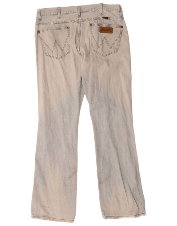 Wrangler Herre Dayton Bootcut Jeans W36 L34 Blå Bomuld