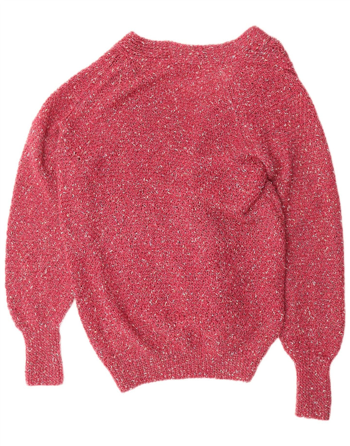 Vintage herre cardigan sweater XL Pink Flecked