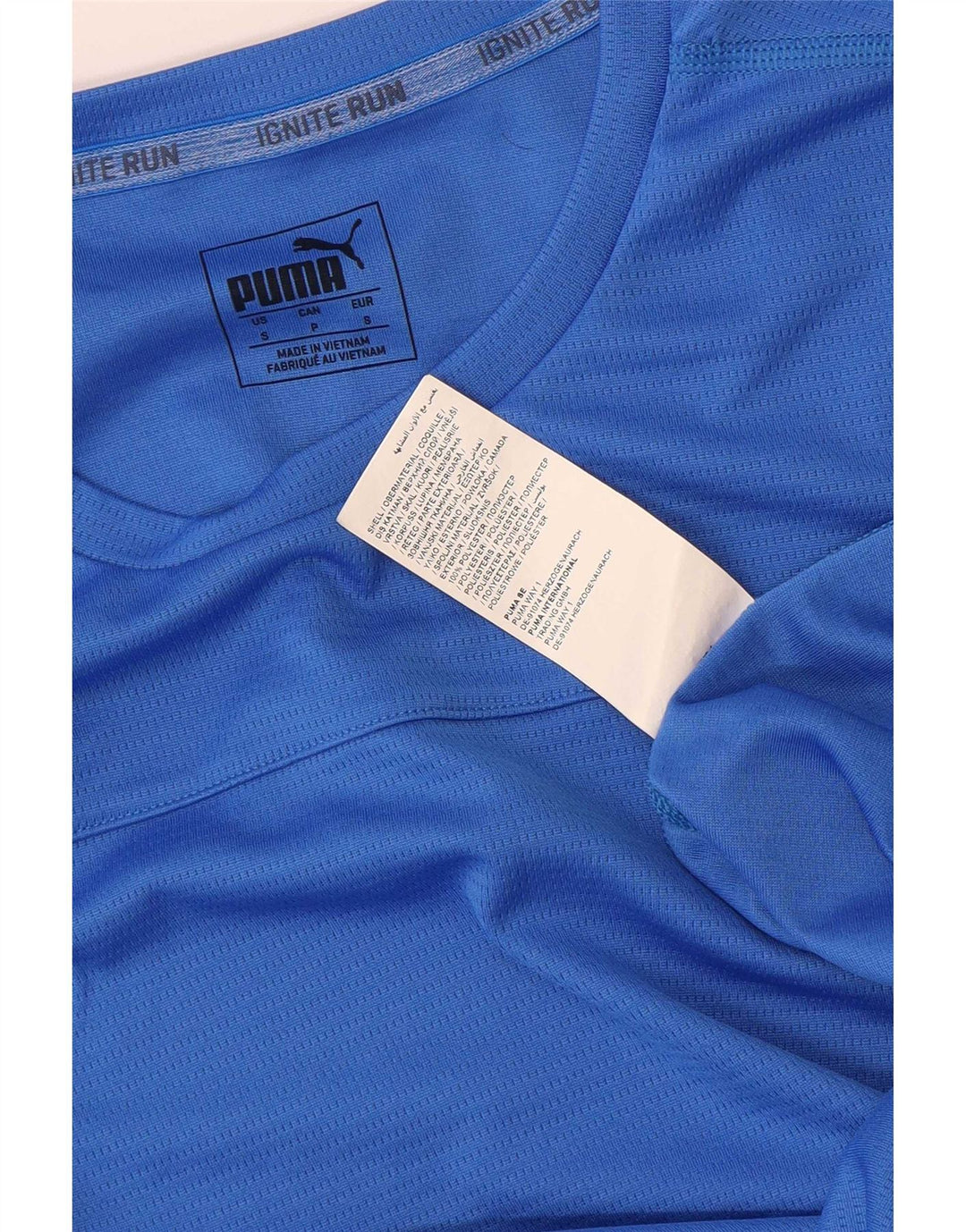 Puma Herre T-Shirt Top Lille Blå Polyester