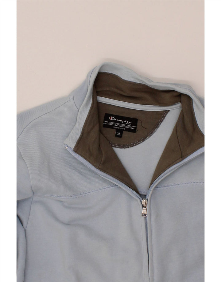CHAMPION Womens Tracksuit Top Jacket UK 18 XL Blue Cotton Vintage Champion and Second-Hand Champion from Messina Hembry 