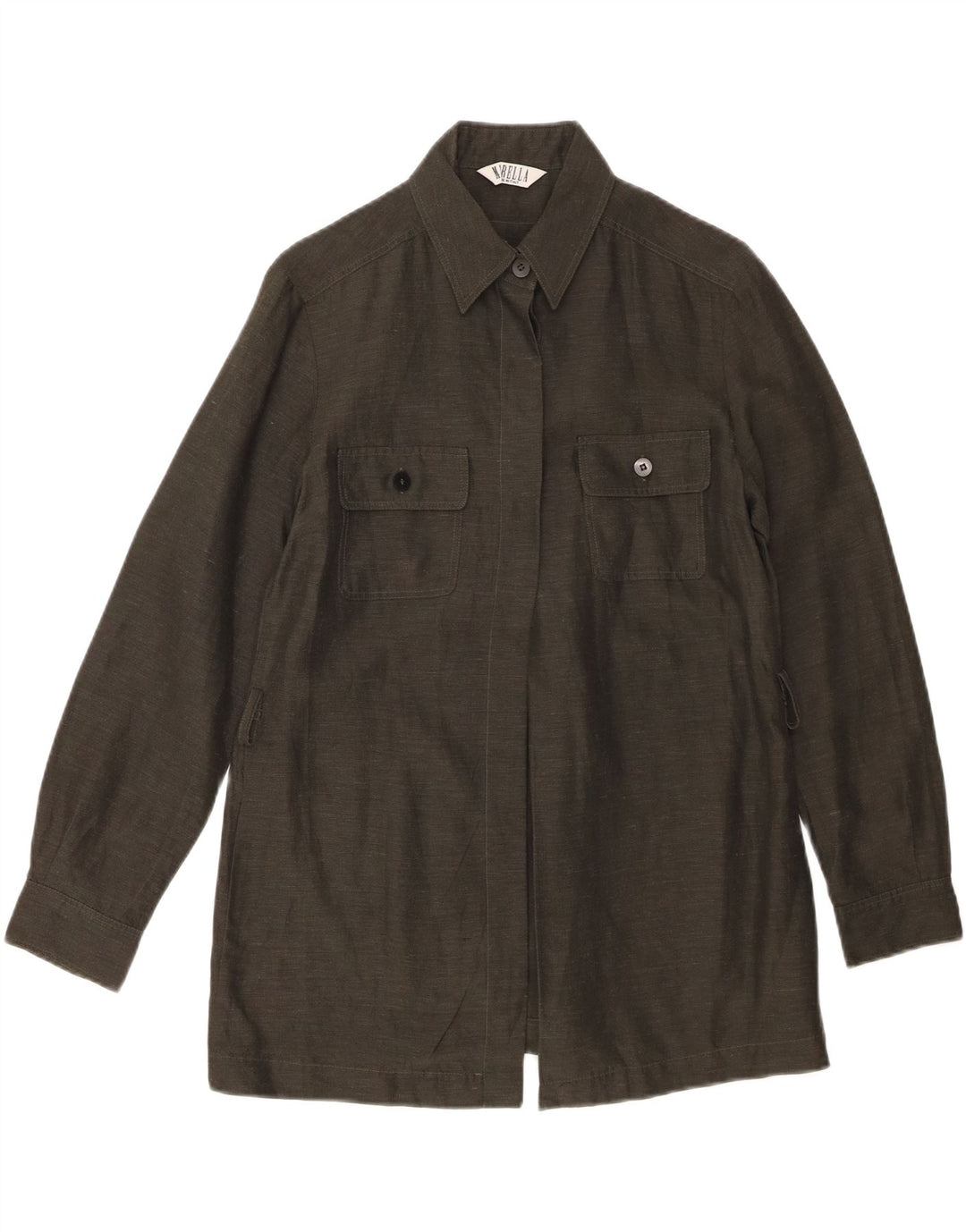 Marella Dameskjorte UK 8 Small Khaki Linen