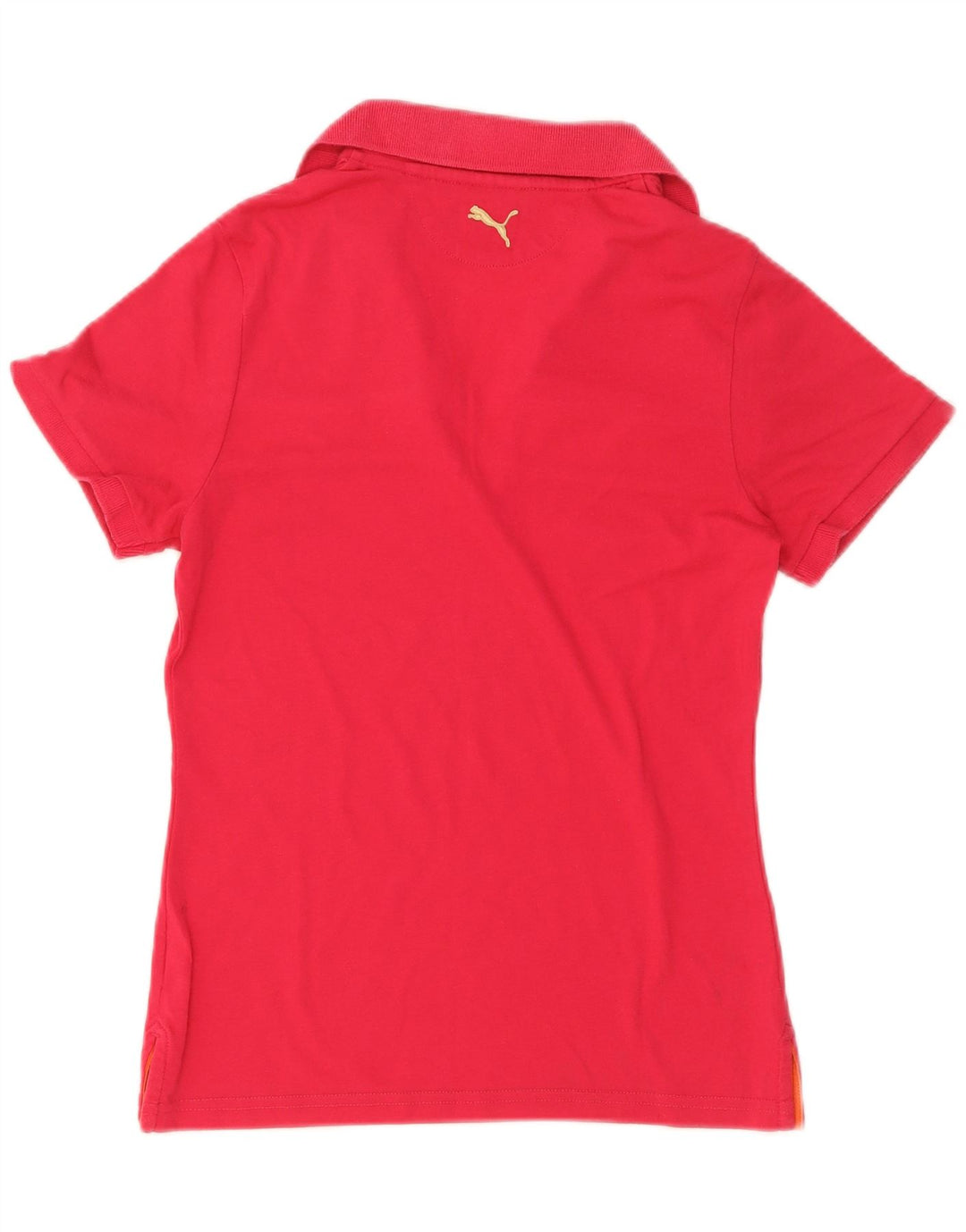 Puma Dame Polo Shirt UK 12 Medium Pink Colourblock
