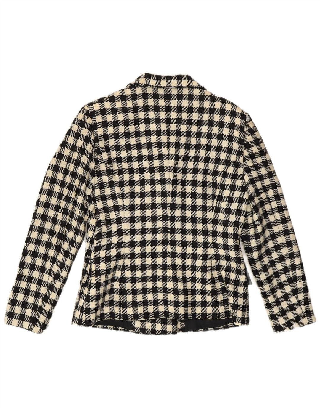 C'EST COMMECA Dame 2-delt nederdel Sæt UK 14 Medium W30 Black Gingham