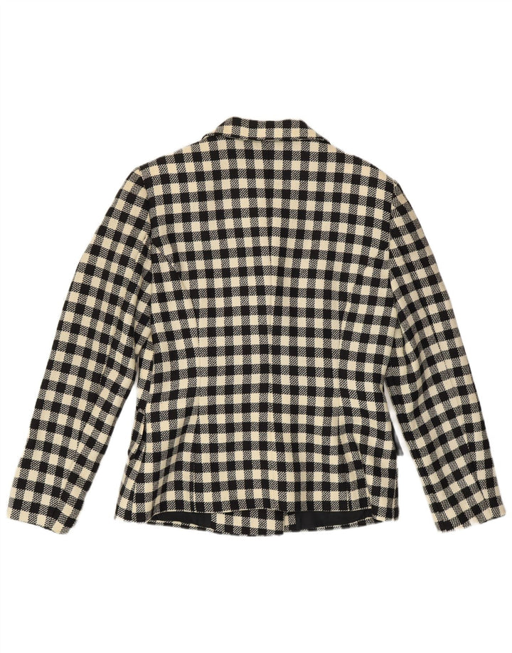 C'EST COMMECA Dame 2-delt nederdel Sæt UK 14 Medium W30 Black Gingham
