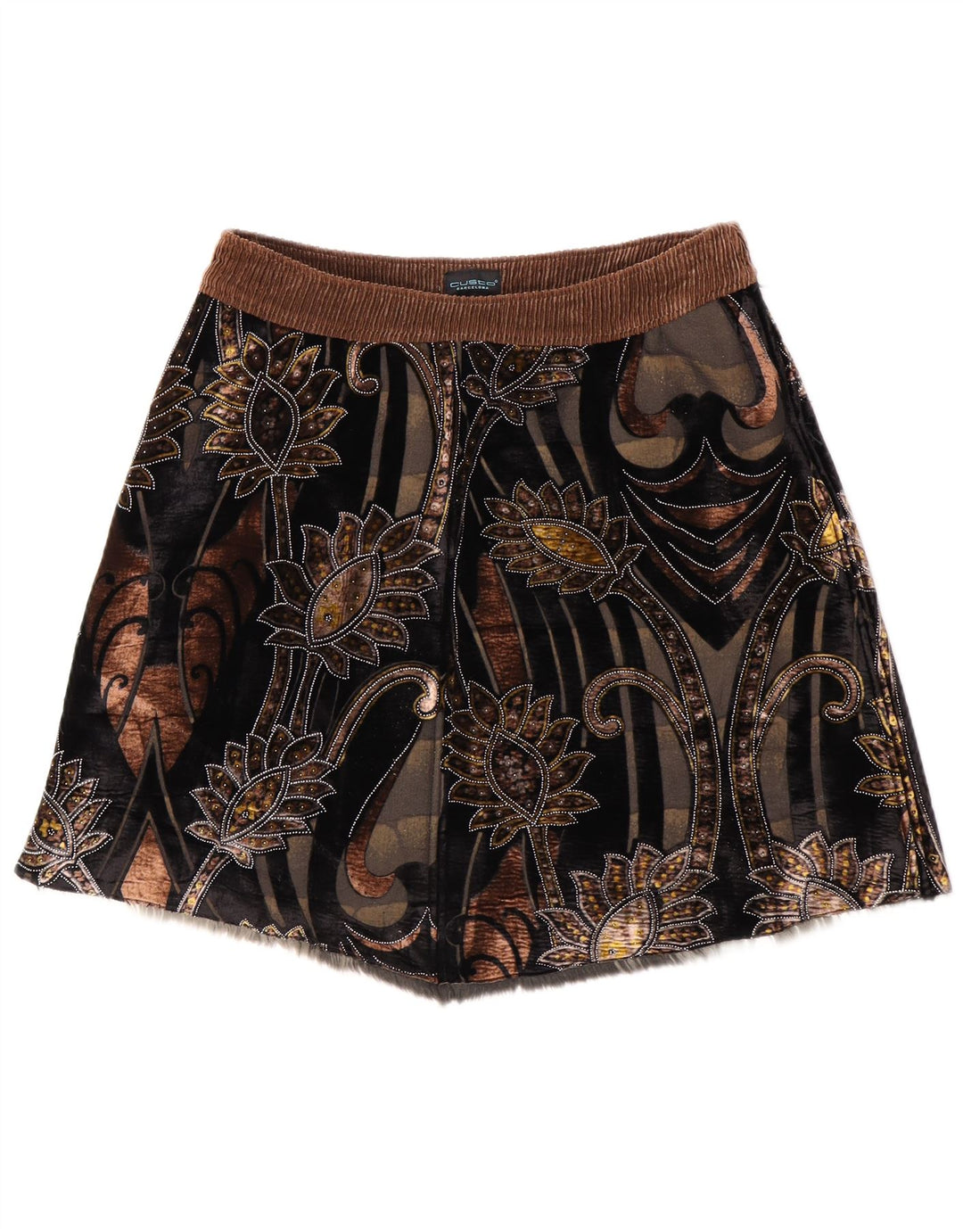 Custo Barcelona Dame Mini Nederdel EU 38 Medium W32 Flerfarvet Blomster