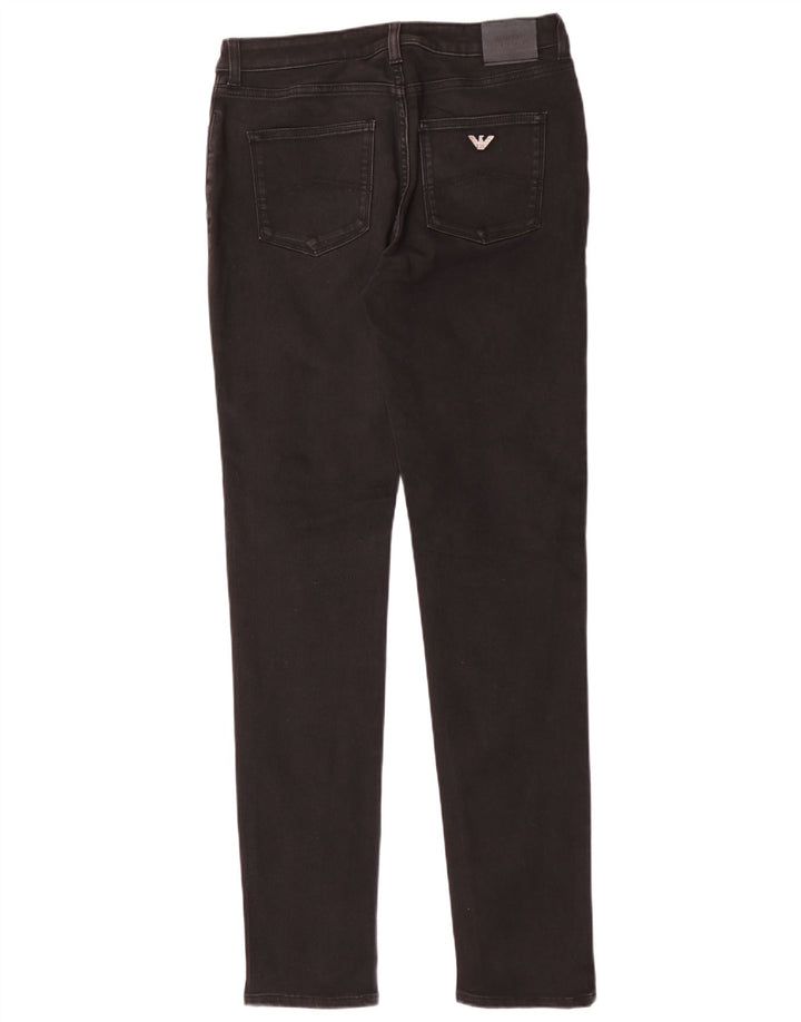 Armani Dame Skinny Jeans W31 L33 Sort Bomuld