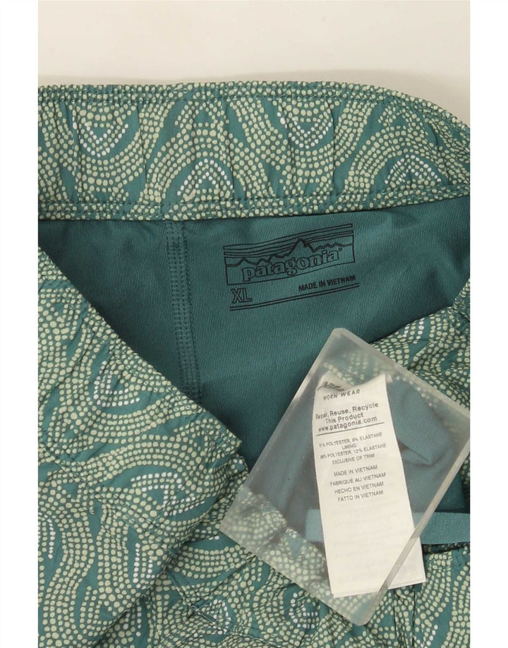 Patagonia Dame Skort UK 18 XL Grøn Chevron Polyester