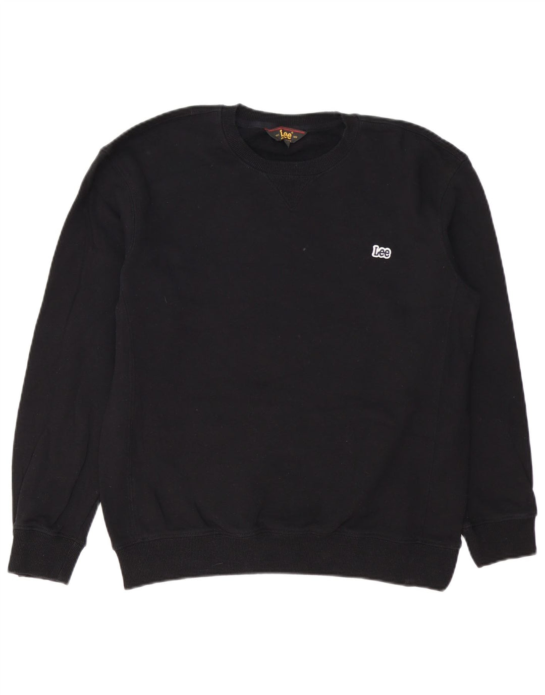 LEE Herre Regular Fit Sweatshirt Jumper Lille sort bomuld