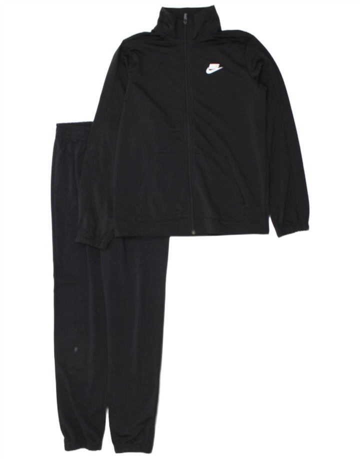 Nike drenge grafisk hel træningsdragt 13-14 år XL sort polyester
