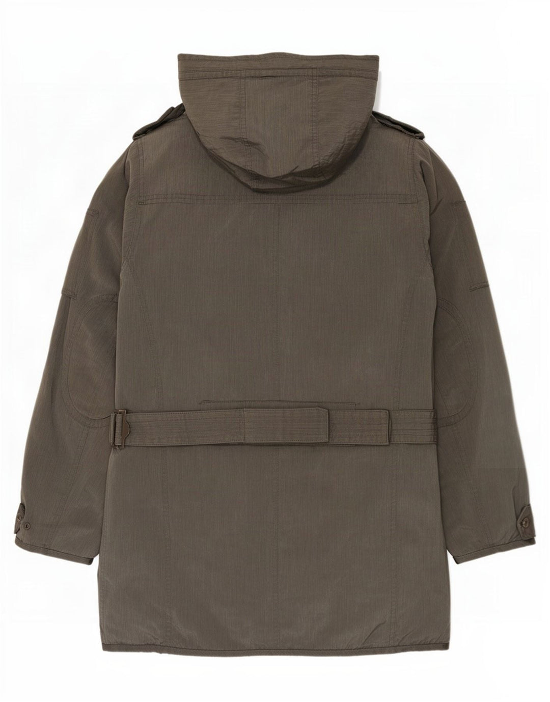 Dekker Herre Military Hooded Parka Jacket UK 36 Small Grey Polyamide