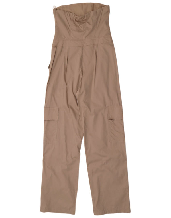 Zara Dame Stropløs Jumpsuit UK 12 Medium Grey Bomuld