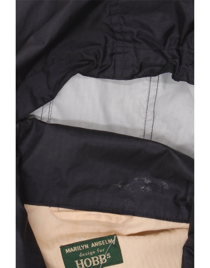 HOBBS Dame Marilyn Anselm Oversized regnjakke UK 14 Medium Navy Blue