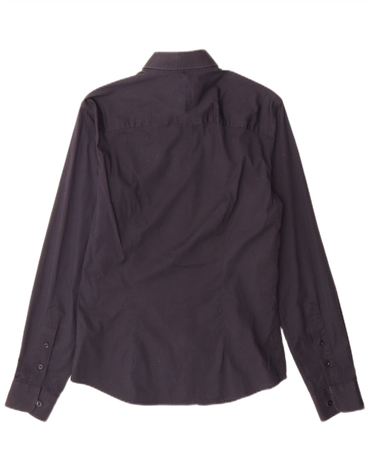Armani Jeans Herreskjorte Medium Navyblå Bomuld