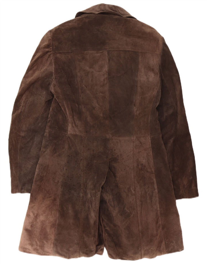 Anfor Herre Ruskind Double Breasted Coat IT 48 Medium Brun Læder