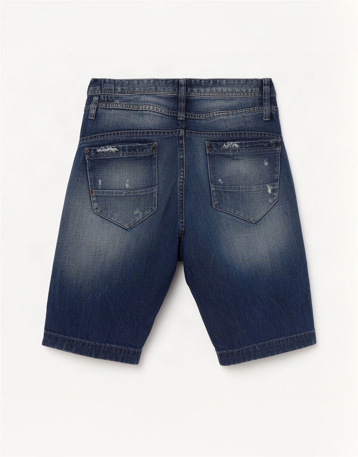 Jack & Jones Herre Distressed Denim Shorts Medium W32 Blå Bomuld