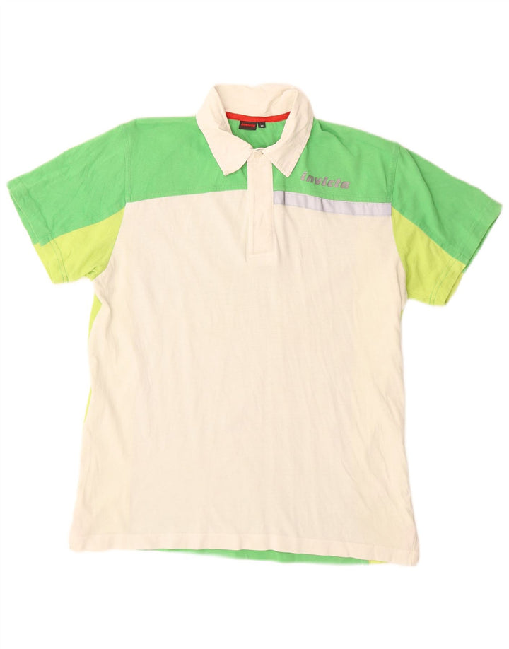 INVICTA Poloshirt til mænd Medium Grøn Colourblock Bomuld