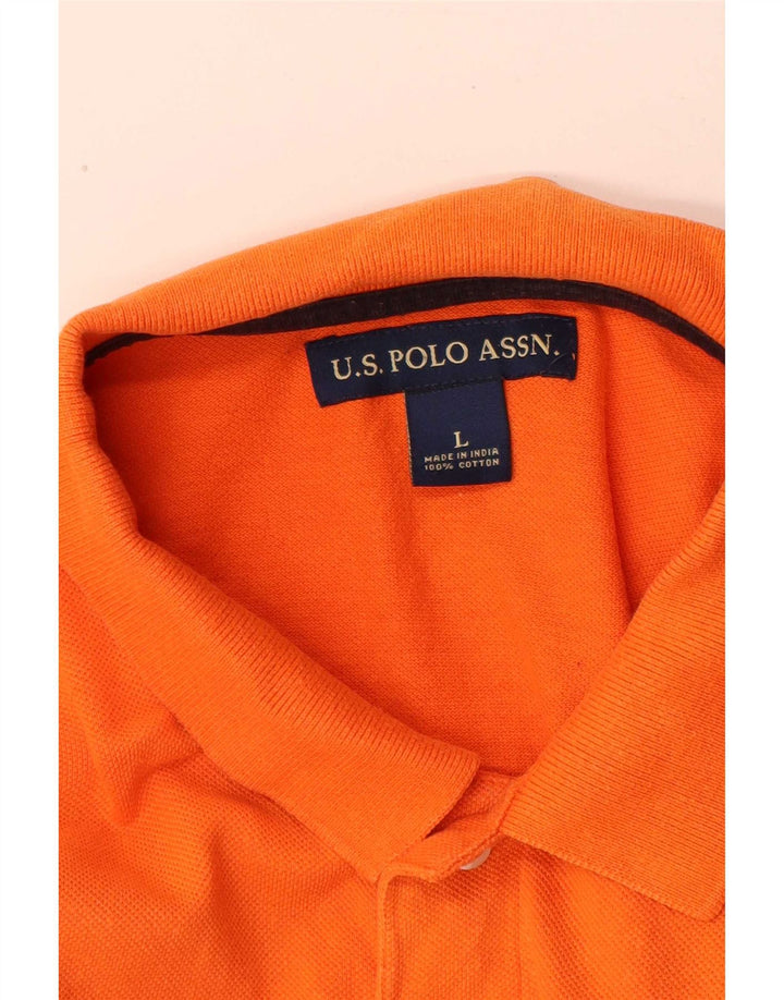 U.S. Polo Assn. Herreskjorte stor orange bomuld