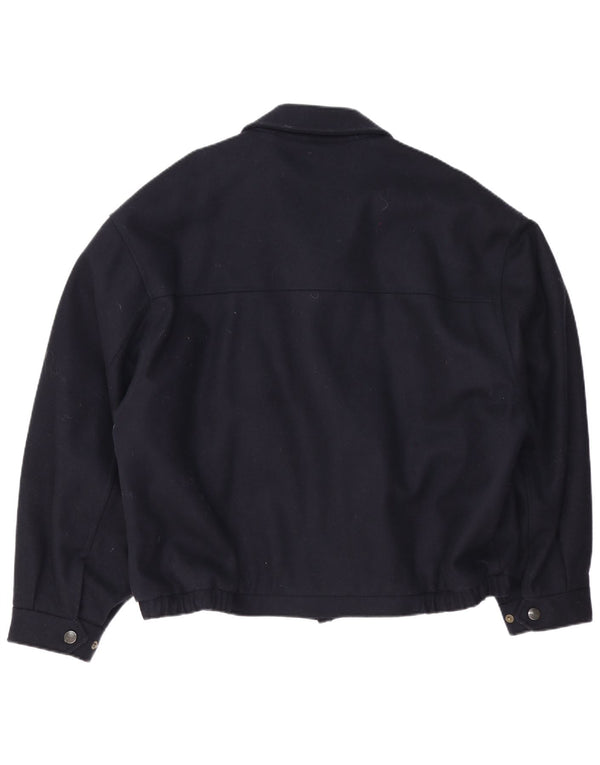 Ivy Oxford Herre Bomber Windbreaker Jacket IT 56 3XL Navy Blue