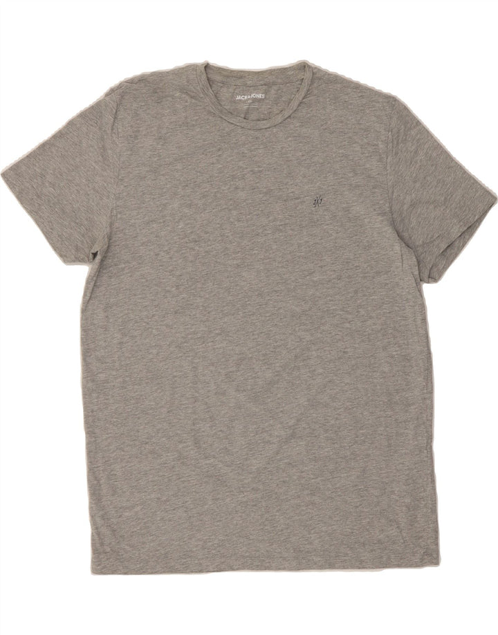JACK & JONES Mens T-Shirt Top 2XL Grey Cotton Vintage Jack & Jones and Second-Hand Jack & Jones from Messina Hembry 