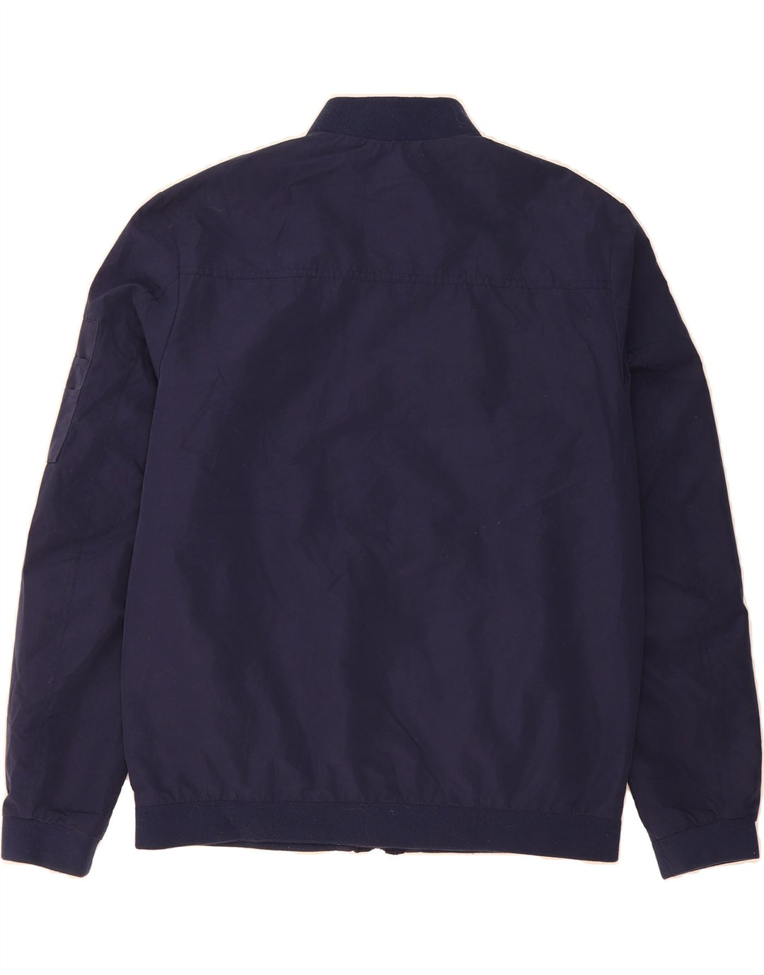 JACK & JONES Mens Bomber Jacket UK 40 Large Navy Blue Vintage Jack & Jones and Second-Hand Jack & Jones from Messina Hembry 