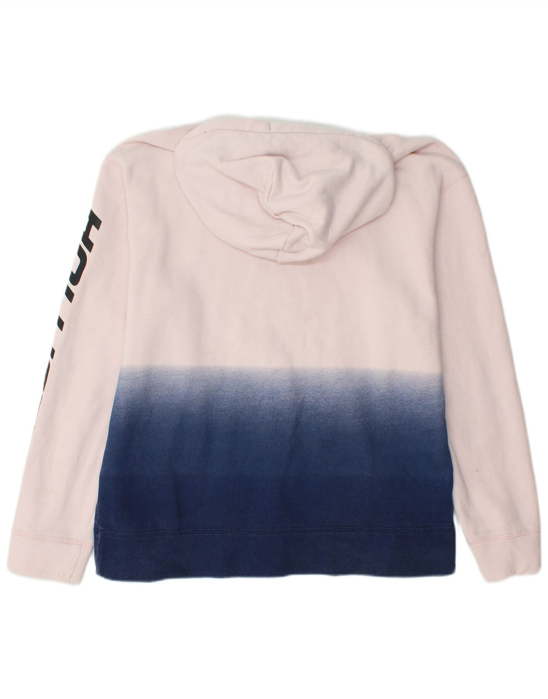 HOLLISTER Grafisk hættetrøje til mænd Large White Colourblock Bomuld