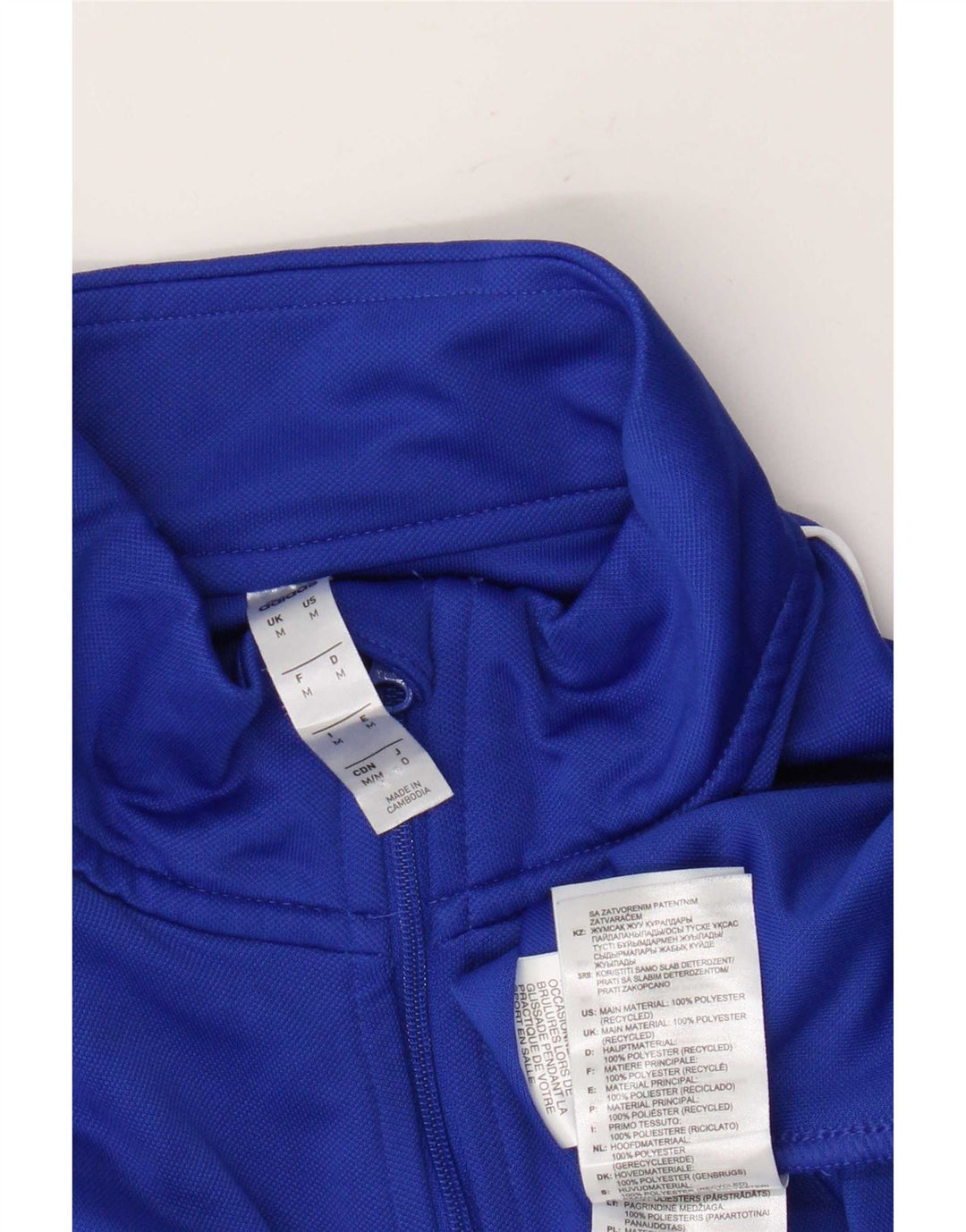 Adidas Herre Aeroready Zip Neck Pullover Træningsdragt Top Medium Blue Polyester