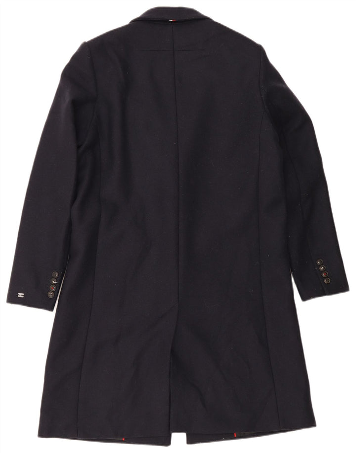 Tommy Hilfiger Dame Overfrakke US 8 Medium Navy Blue Uld
