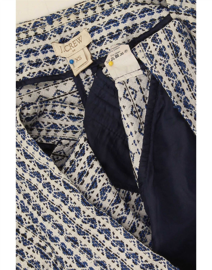 J. Crew Dame Blazerjakke med fuld lynlås UK 6 XS Grå Geometrisk Polyester