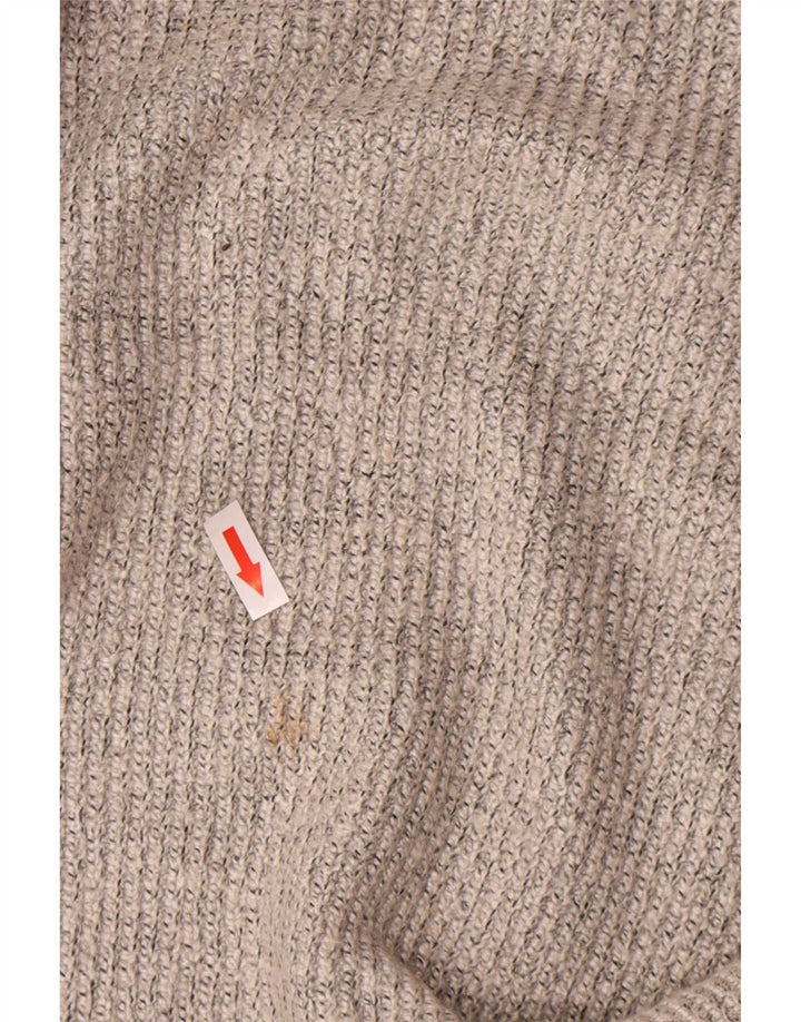 Marks & Spencer Herre sweater med rund hals, stor beige polyamid