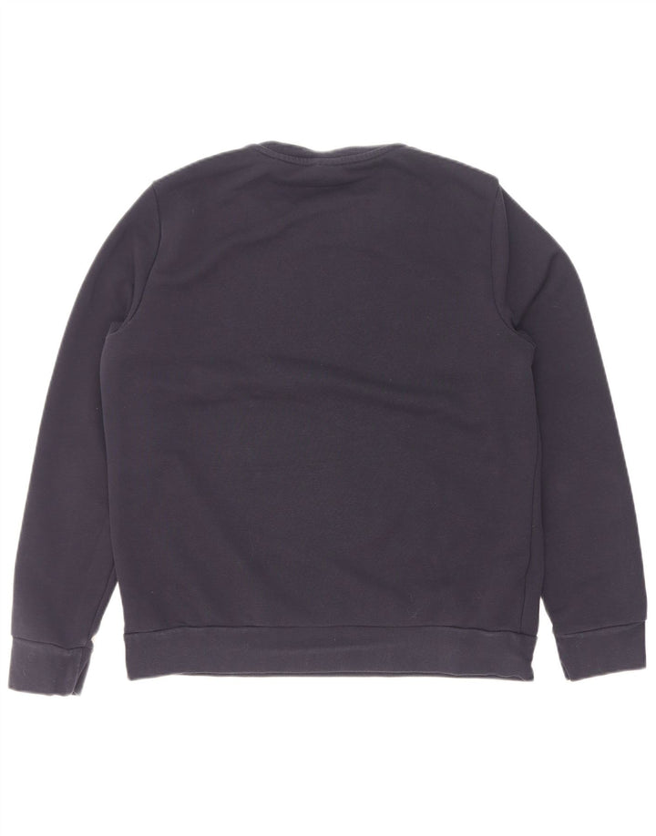Adidas Graphic Sweatshirt Jumper UK 14 Medium Navy Blue