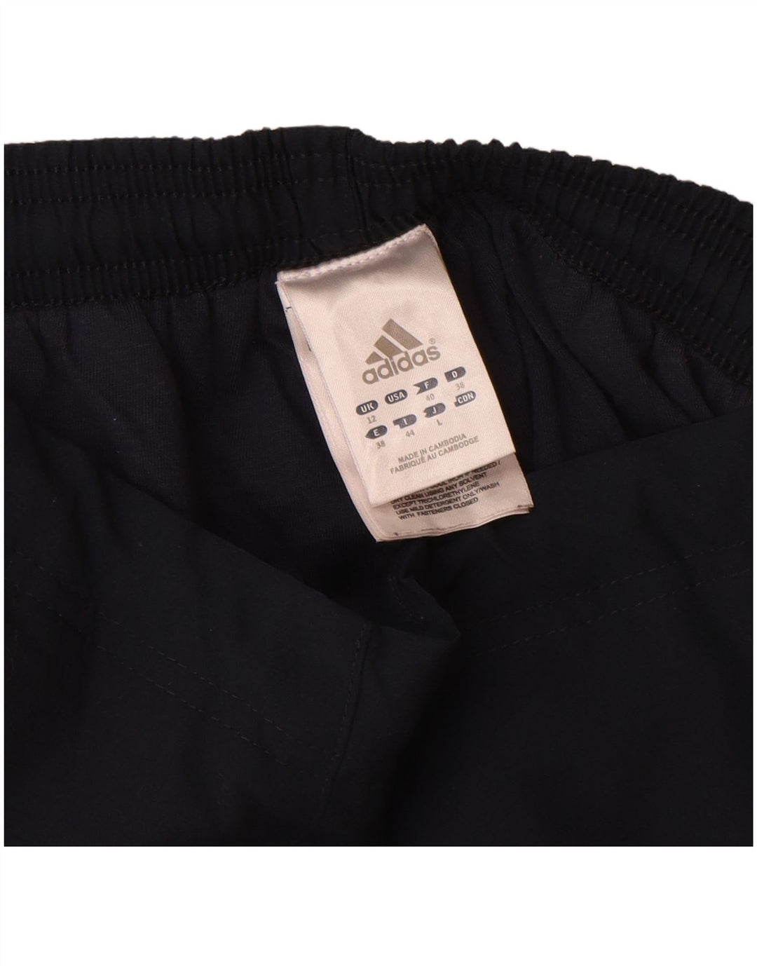 Adidas Træningsdragtsbukser til kvinder UK 12 Medium Navy Blue Polyester