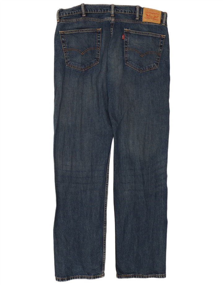 Levi's Herre 505 Straight Jeans W38 L34 Blå Bomuld