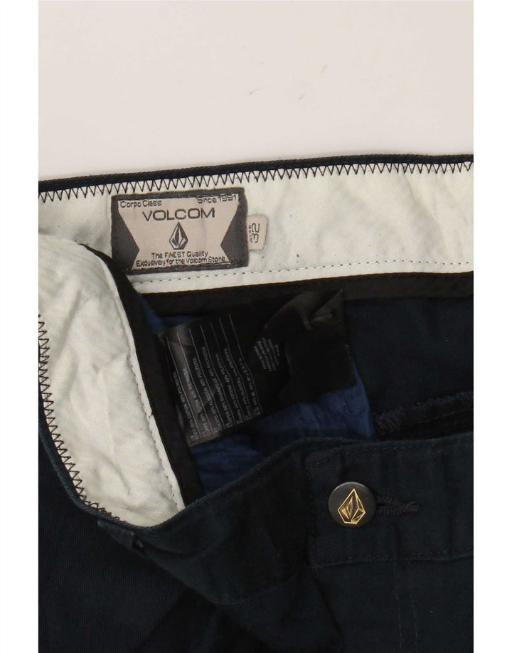 Volcom Herre Chino Shorts W32 Medium Marineblå Bomuld