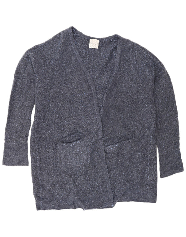 White Stuff Womens Open Cardigan Sweater UK 18 XL Navy Blue Flecked