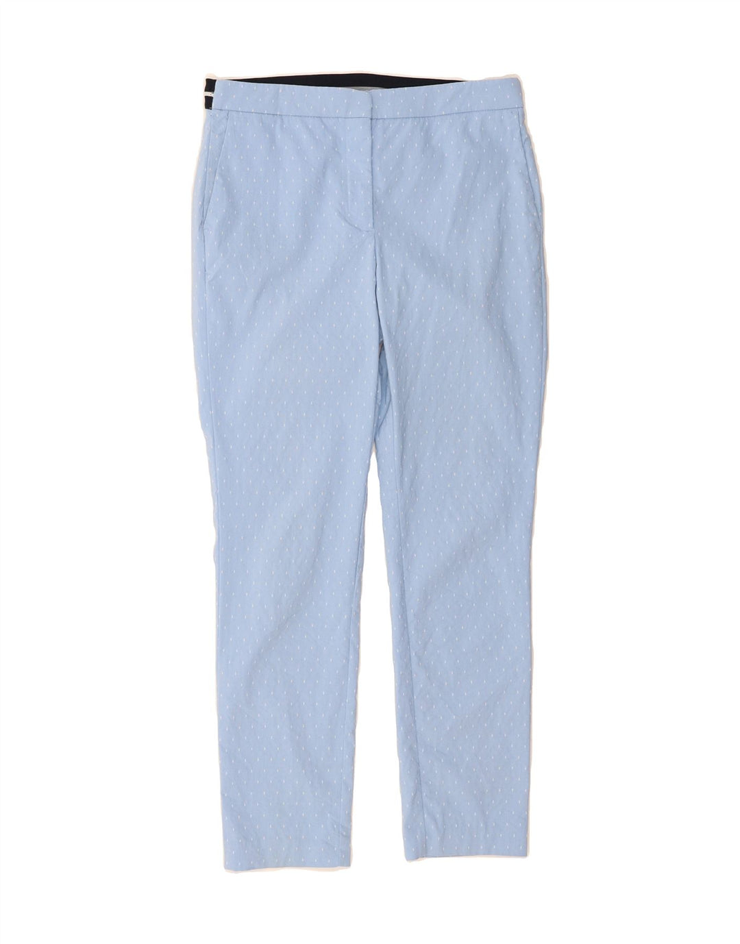 ZARA Womens Slim Chino Trousers Large W30 L28 Blue Spotted Vintage Zara and Second-Hand Zara from Messina Hembry 