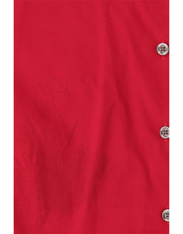 EDDIE BAUER Womens Shirt UK 18 XL Red Cotton Vintage Eddie Bauer and Second-Hand Eddie Bauer from Messina Hembry 