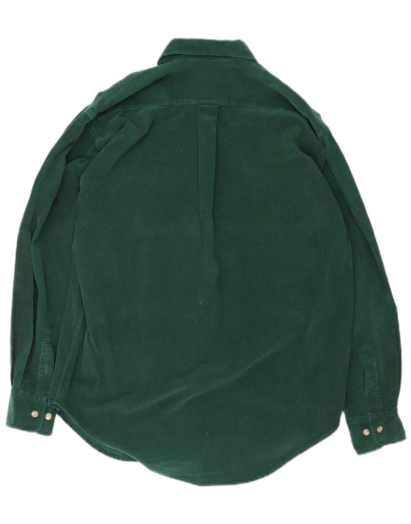 Ballon herre fløjlsskjorte mellemgrøn bomuld